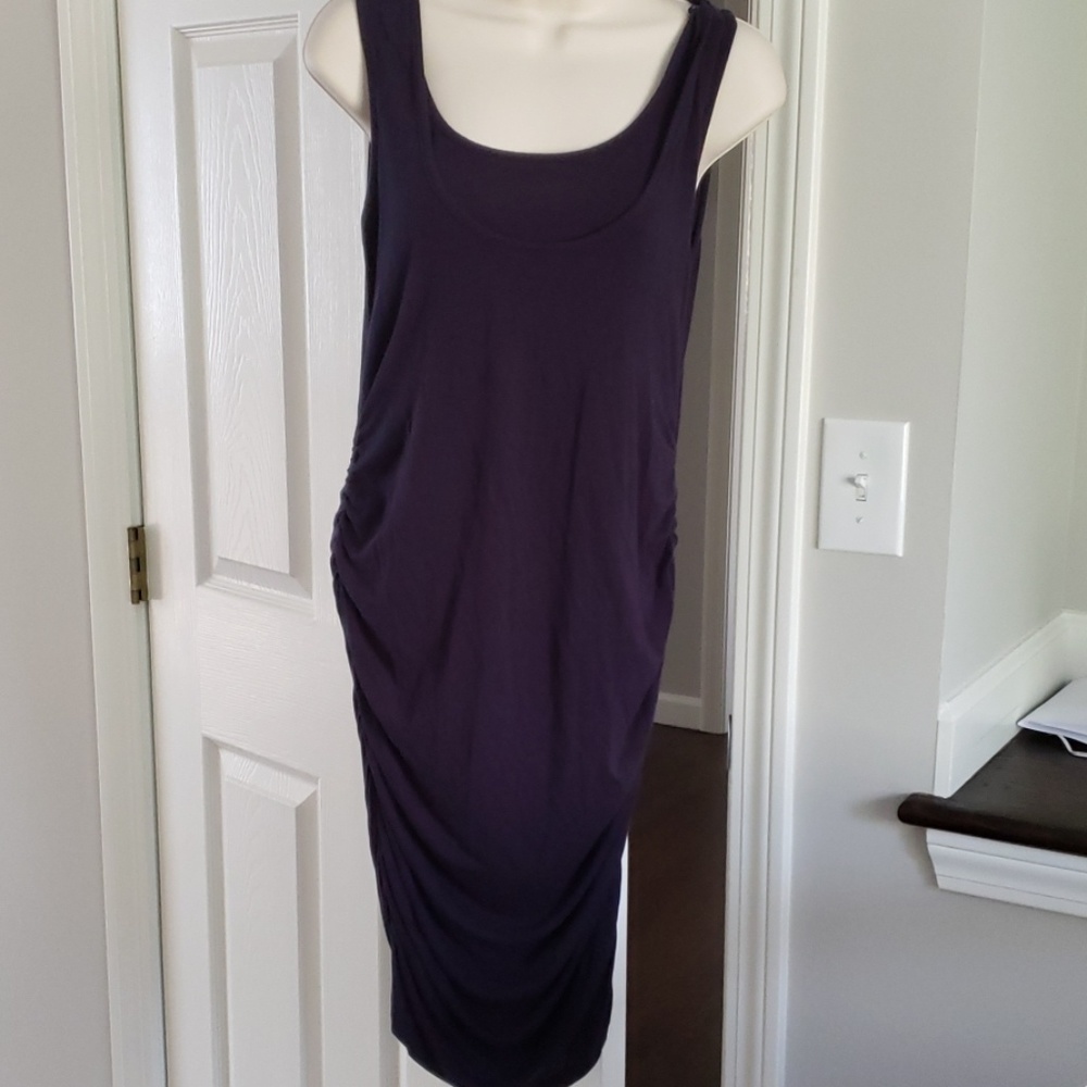 Belly 360 Sleeveless Navy Midi Maternity Dress